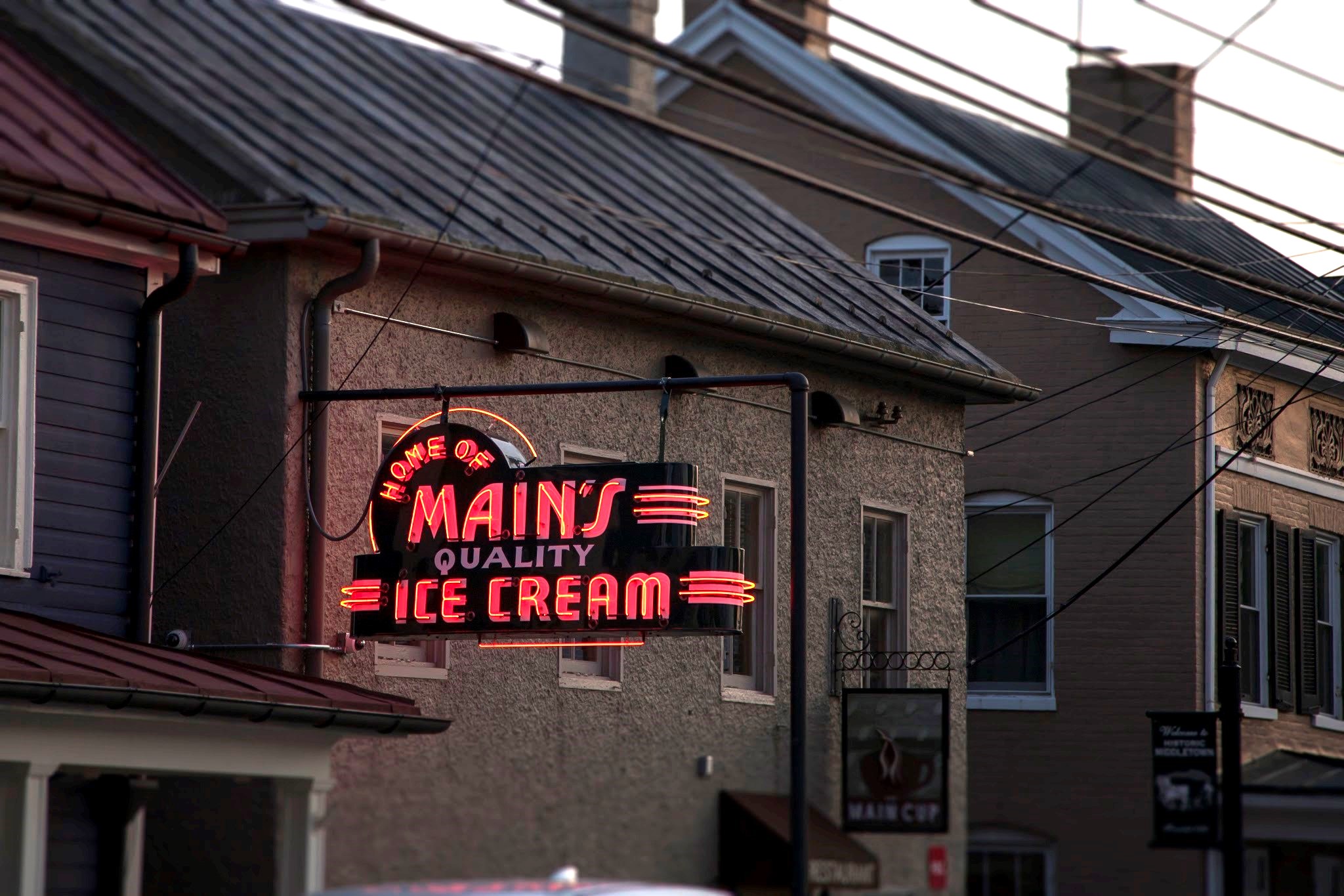 Main's Ice Cream Factory Sign Restored